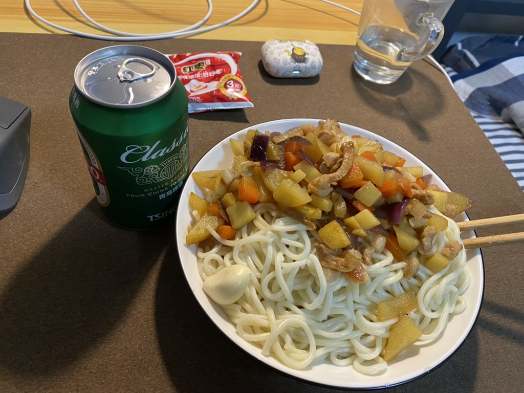打卤面,吃面不吃蒜,香味少一半