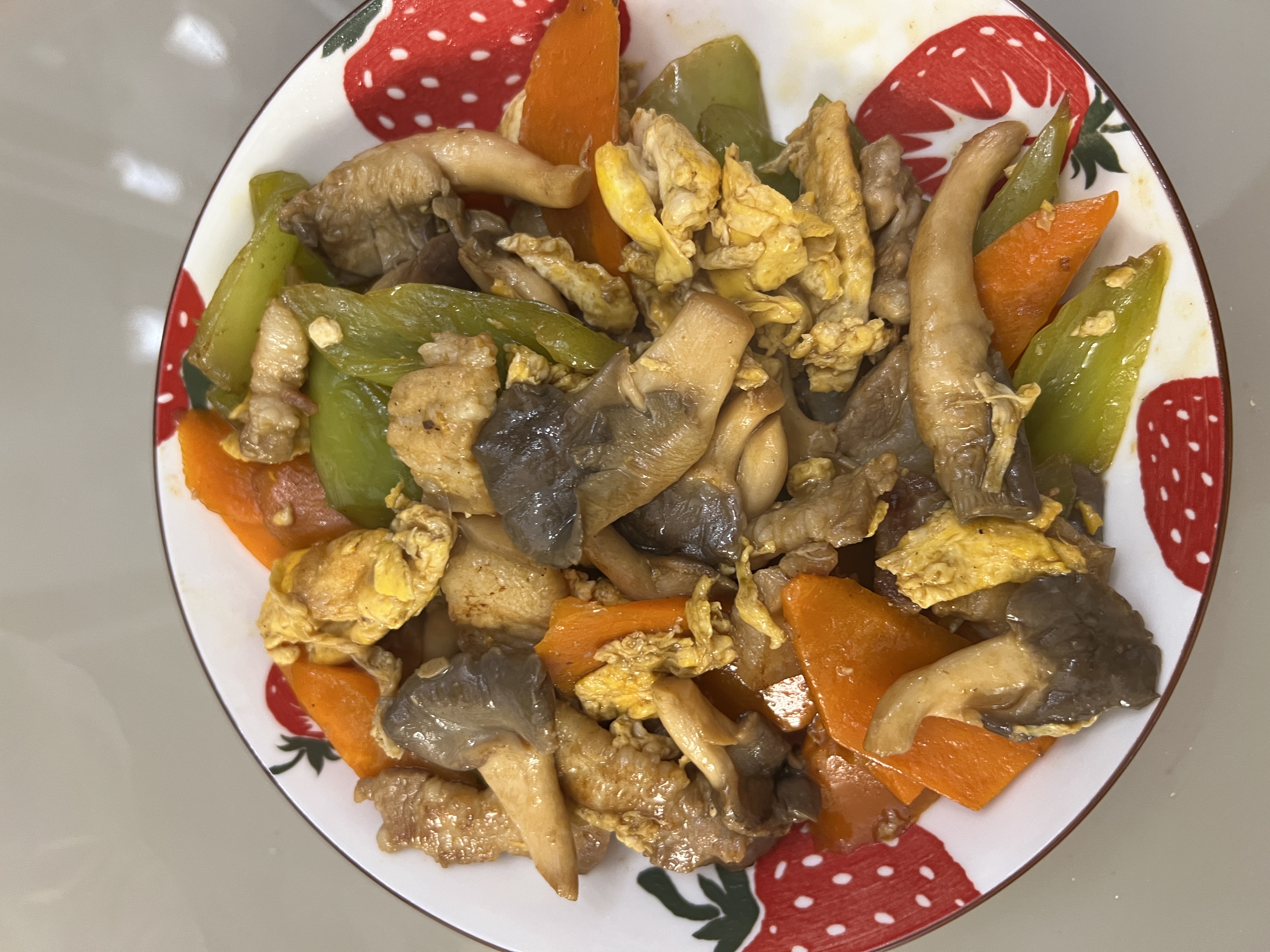 秀珍菇炒肉片